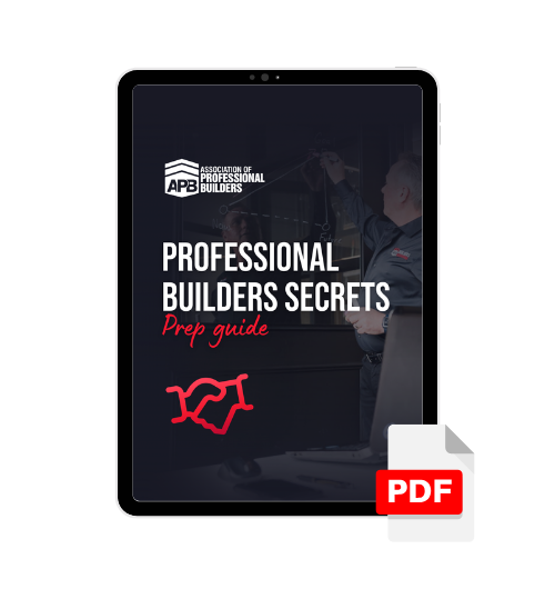 Professional Builders Secrets Prep Guide