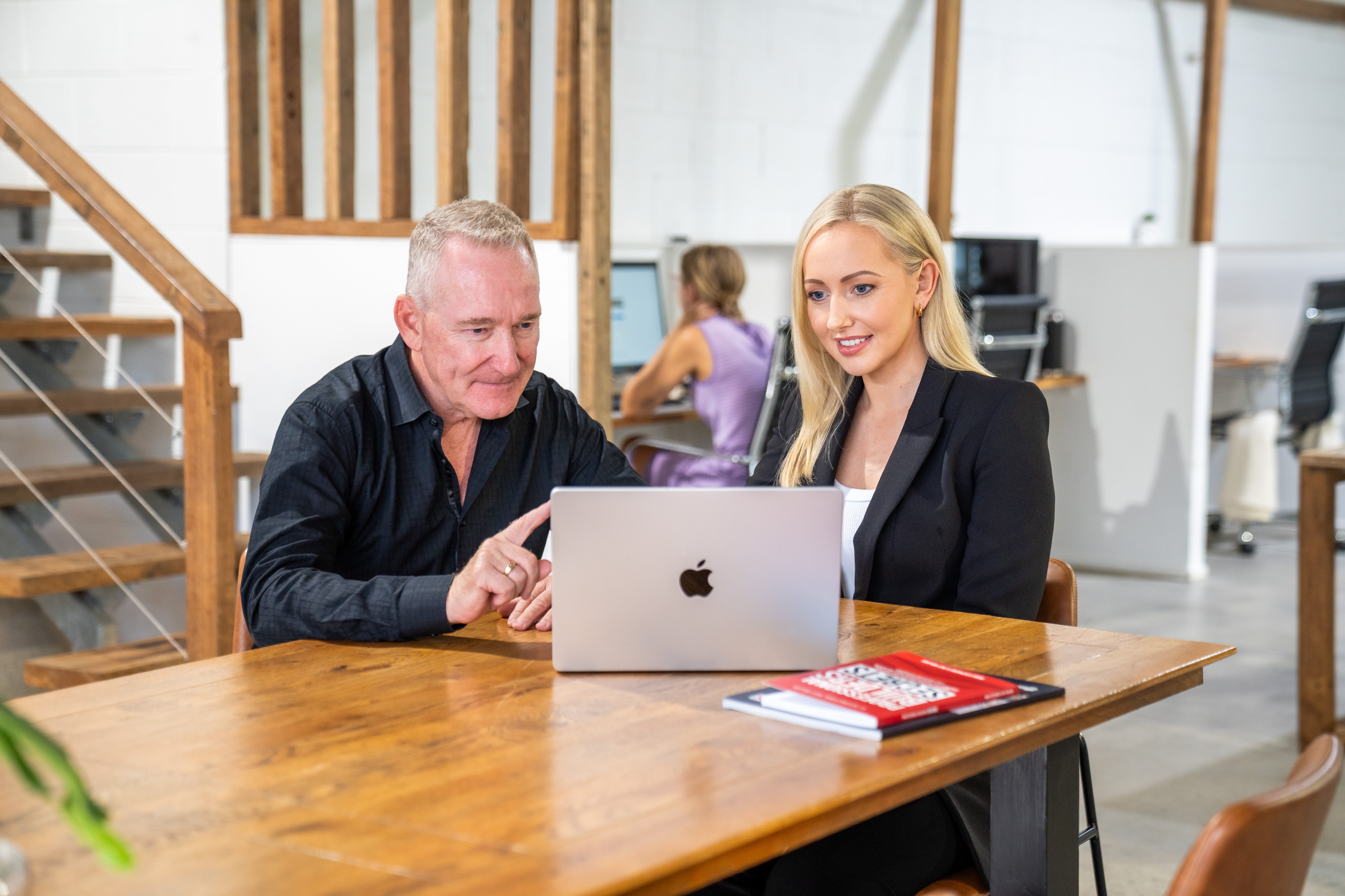 Russ and Sky, APB coaching room